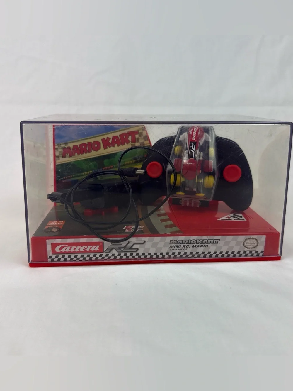 Carrera Red and Black Mario Kart Mini RC with Controller